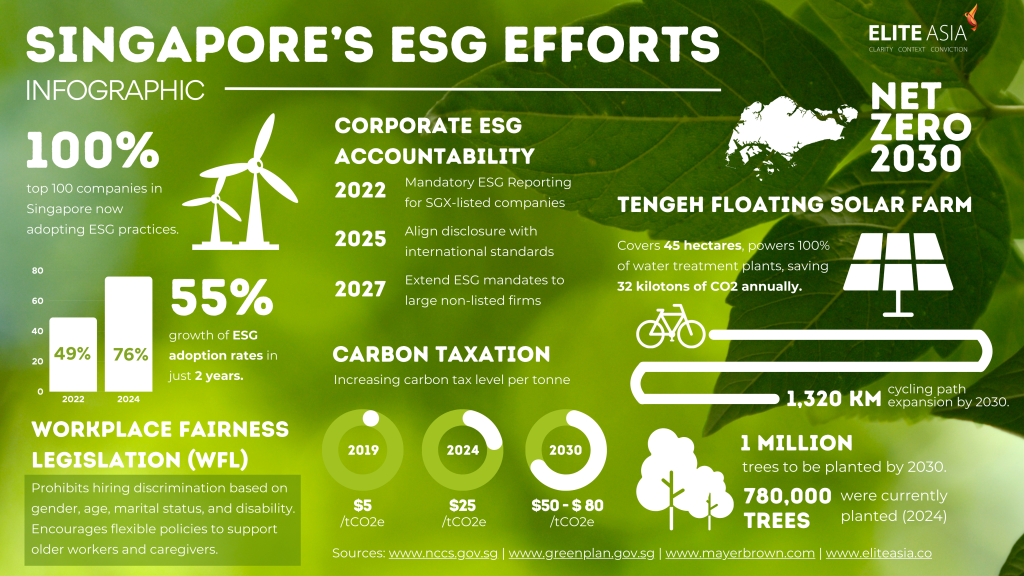 Singapore’S ESG Development Infographic