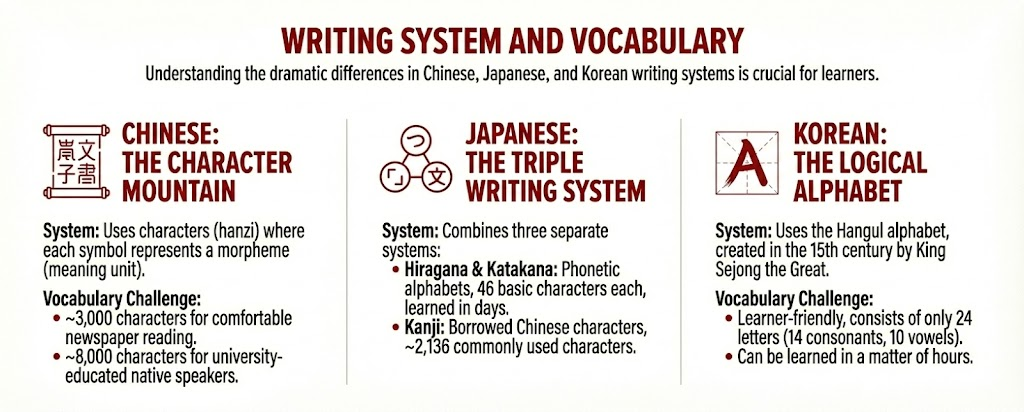 Chinese vs Japanese vs Korean: Which is Harder?
