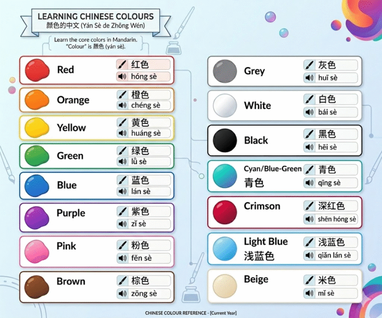 String Brown In Chinese Mandarin Colours Explained: Your Guide to Colours in Chinese